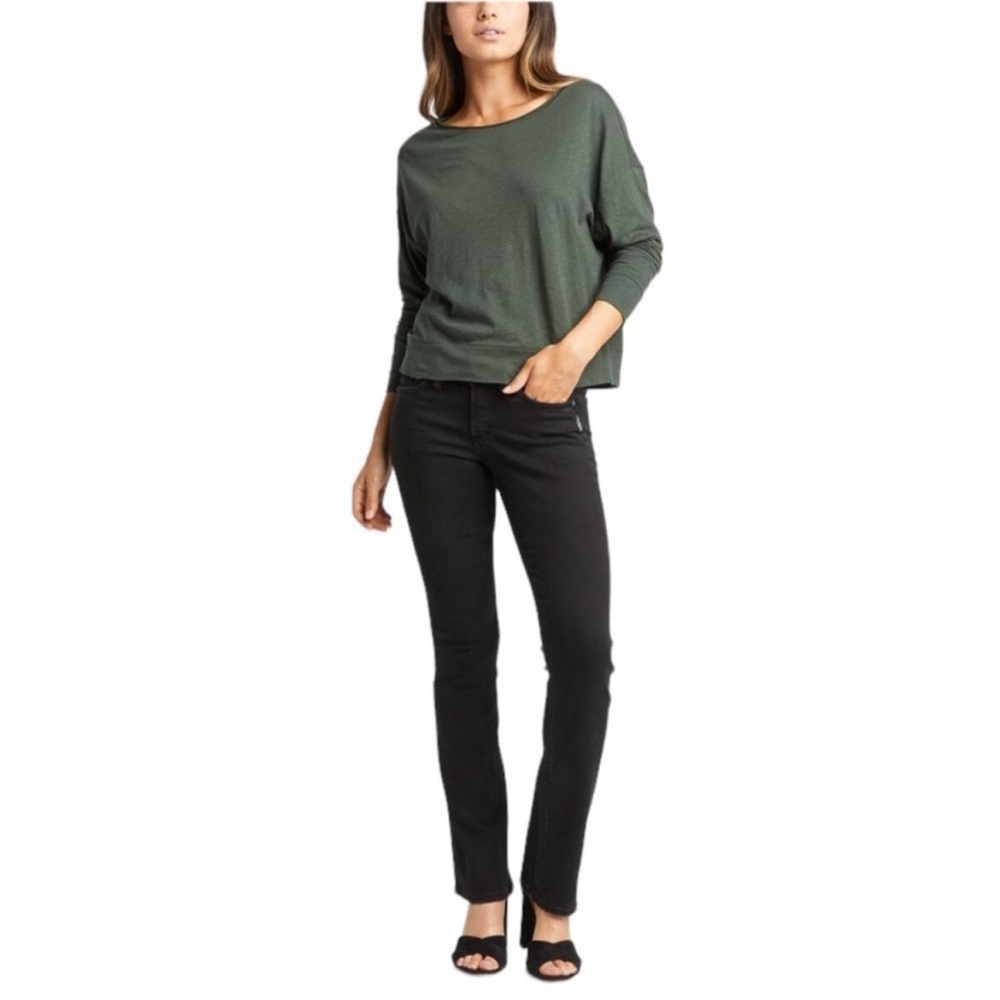 Silver Jeans Black Suki Mid Rise Slim Jeans, size 30/31